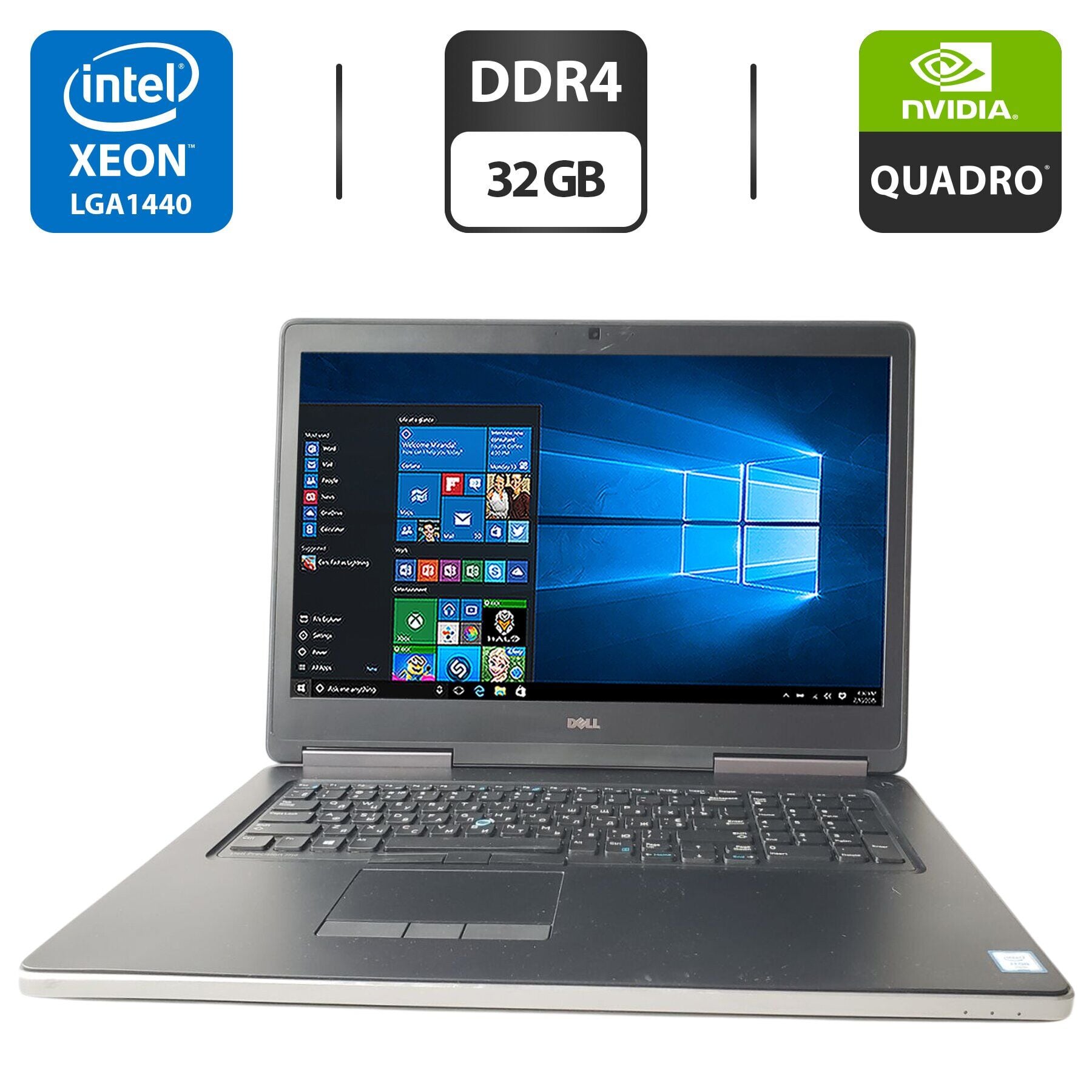 Купить мобильную рабочую станцию Dell Precision 7710 / 17.3