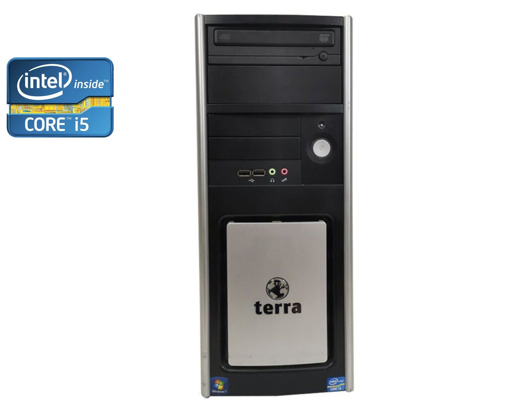 

ПК Terra Tower / Intel Core i5-650 (2 (4) ядра по 3.2 - 3.46 GHz) / 8 GB DDR3 / 500 GB HDD / Intel HD Graphics / DVD-ROM / 400W