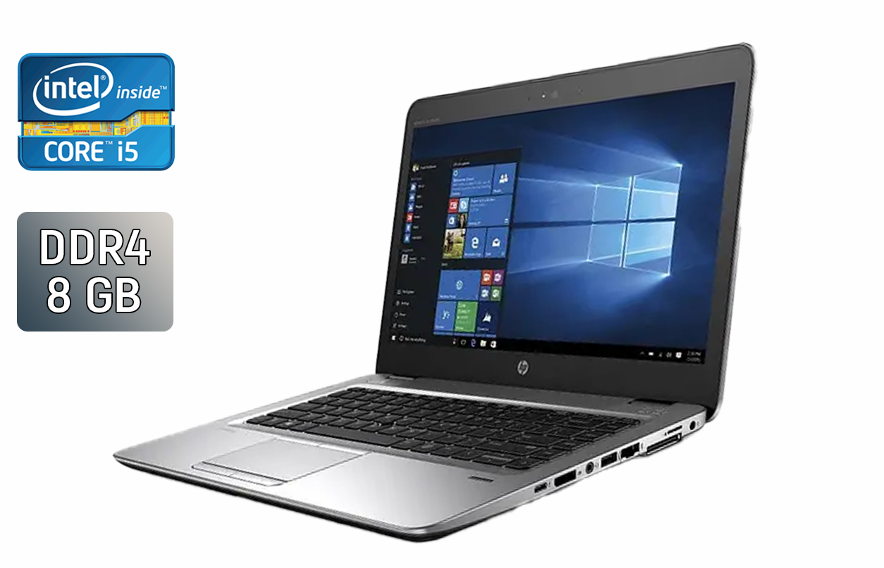 

Ультрабук HP EliteBook 840 G4 / 14" (1920x1080) SVA / Intel Core i5-6300U (2 (4) ядра по 2.4 - 3.0 GHz) / 8 GB DDR4 / 240 GB SSD / Intel HD Graphics 520 / WebCam / Fingerprint / Windows 10