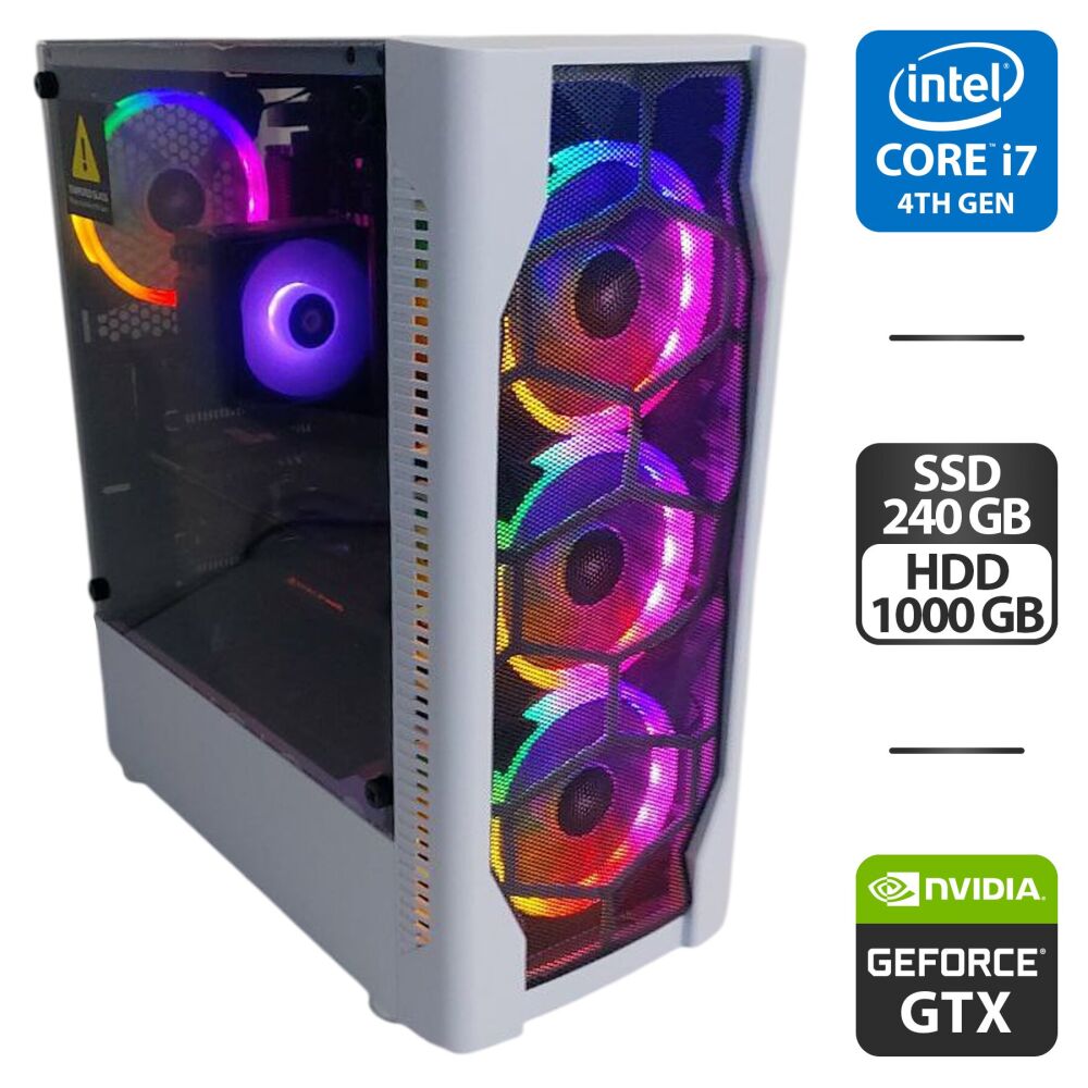 I7 4770 Forza Horizon 1660 Super Игровой компьютер RGB Intel I7