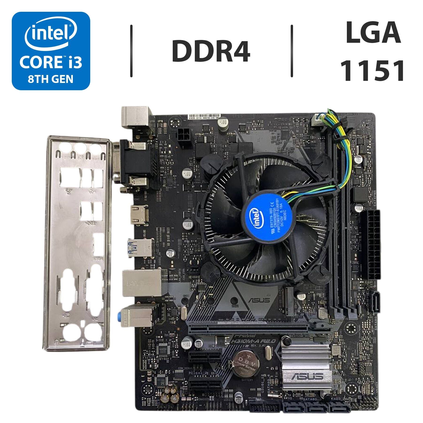 Купить комплект: материнскую плату Asus Prime H310M-A R2.0 / Intel