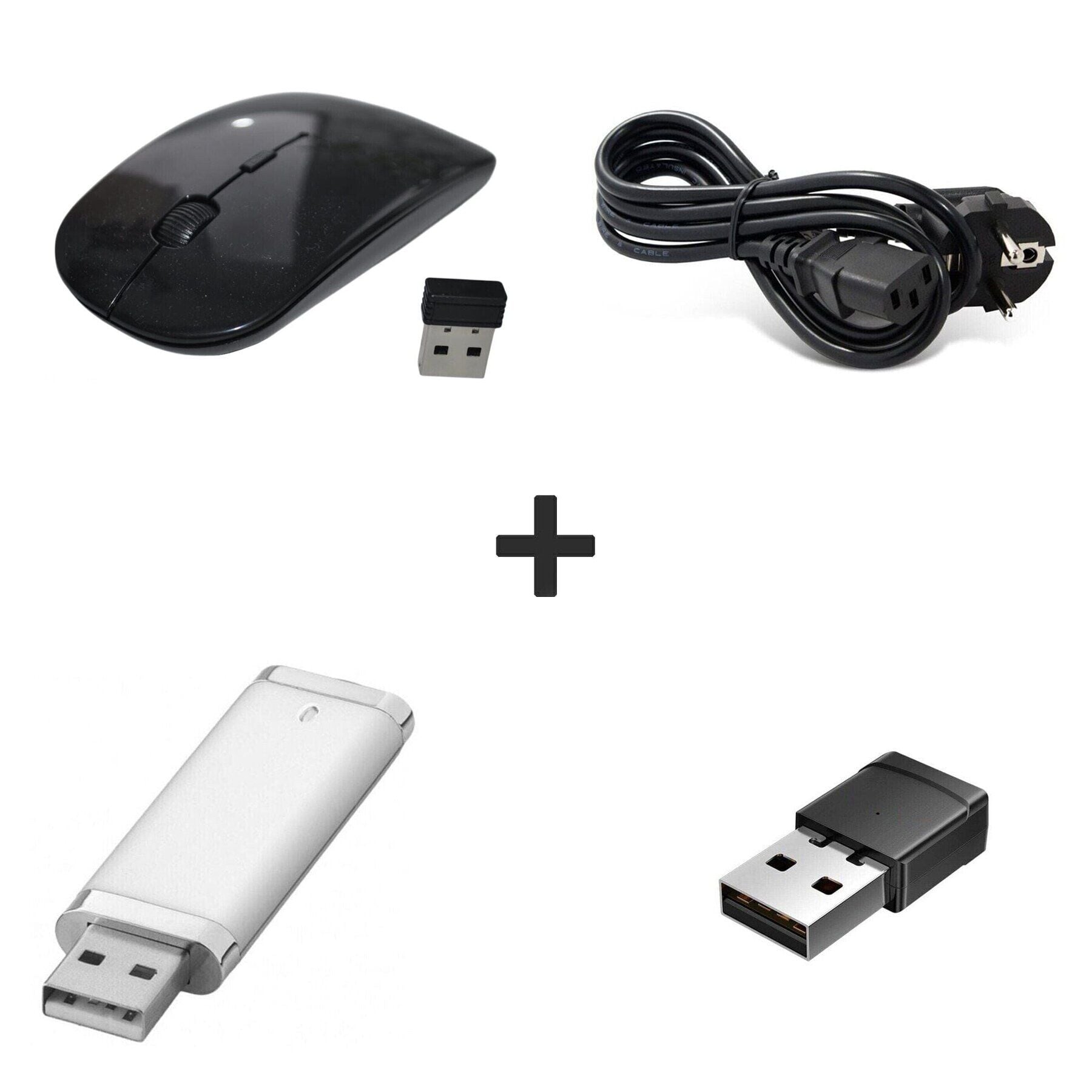 Новая беспроводная мышка + Кабель питания + Флеш память USB 32 GB + USB Wi-Fi адаптер