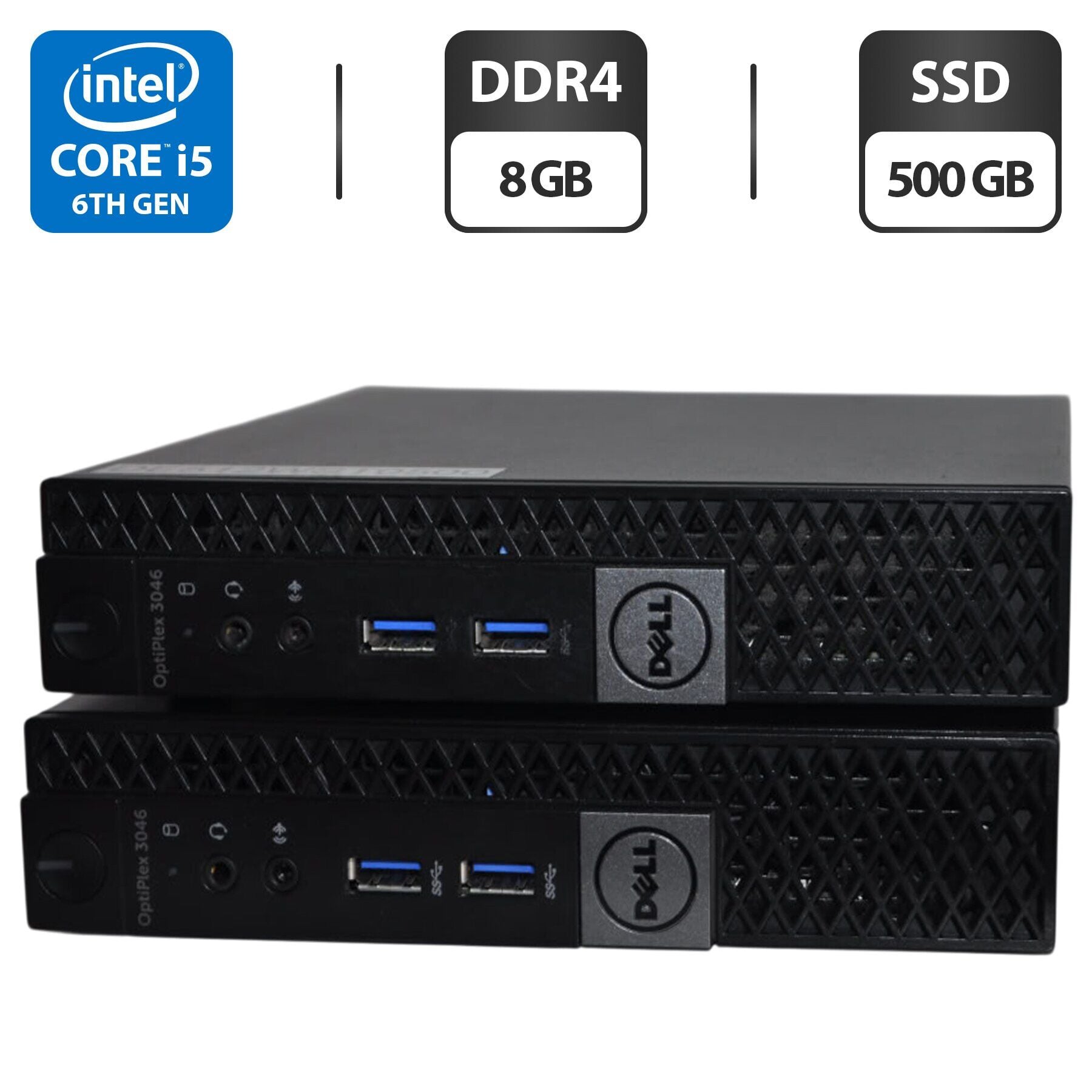Купить неттоп Dell OptiPlex 3046 Micro USFF / Intel Core i5-6500T