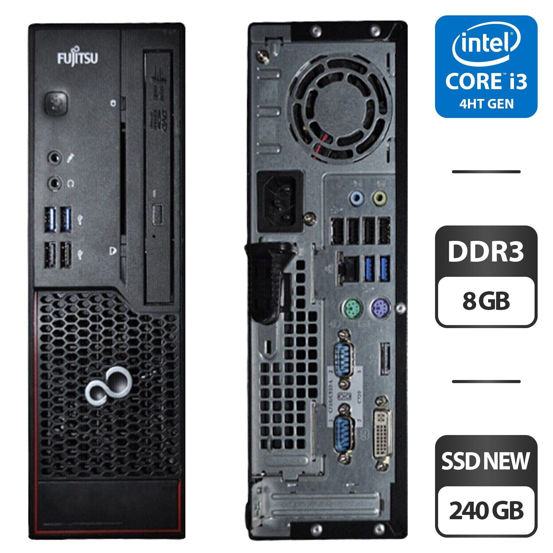 Компьютер Fujitsu Esprimo C720 Desktop / Intel Core i3-4130 (2 (4) ядра по 3.4 GHz) / 8 GB DDR3 / 240 GB SSD NEW / Intel HD Graphics 4400 / DVI