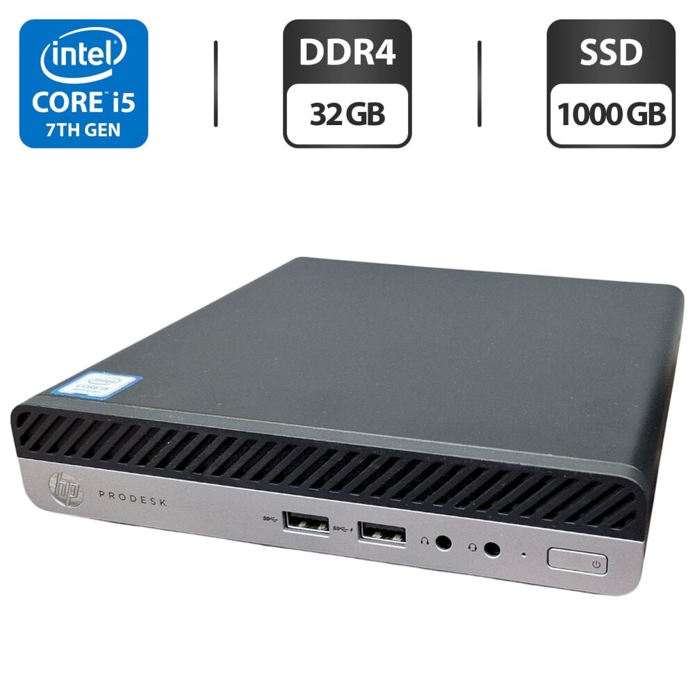 Купить неттоп HP ProDesk 400 G3 Mini PC USFF / Intel Core i5-7500T