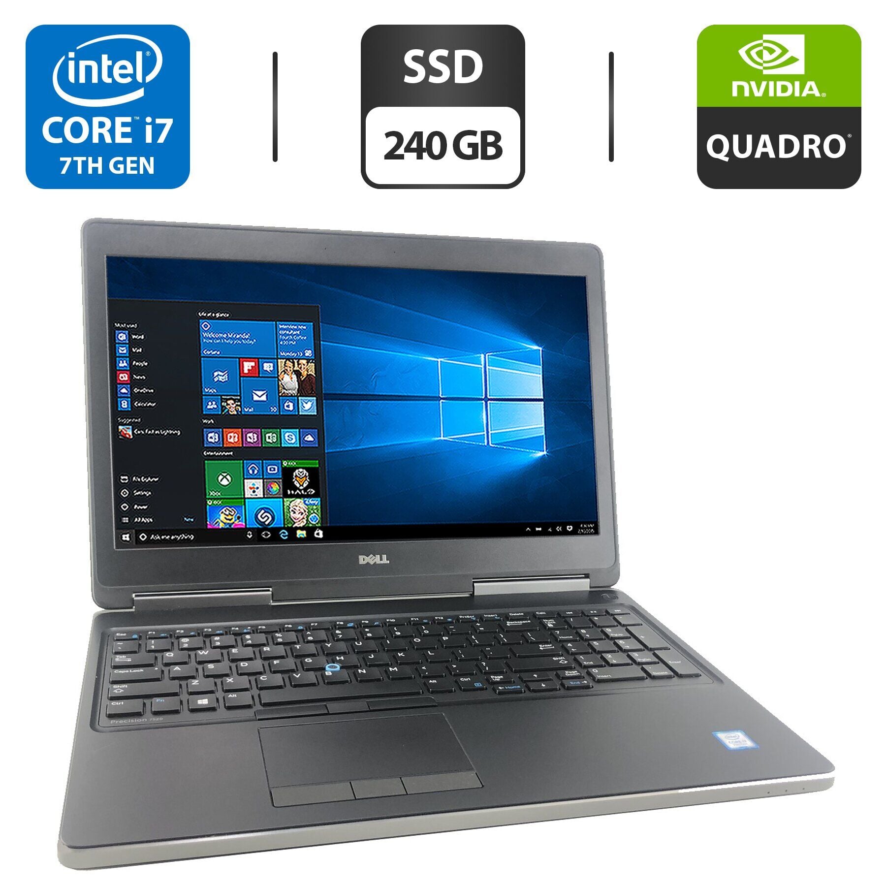 Купить мобильную рабочую станцию Dell Precision 7520 / 15.6