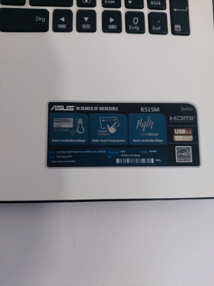 ASUS R515M 値下げ！！ ASUS ノートパソコン R515M【USED】