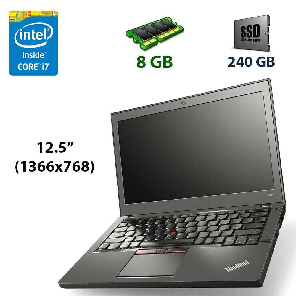 Купить нетбук Lenovo ThinkPad X250 / 12.5