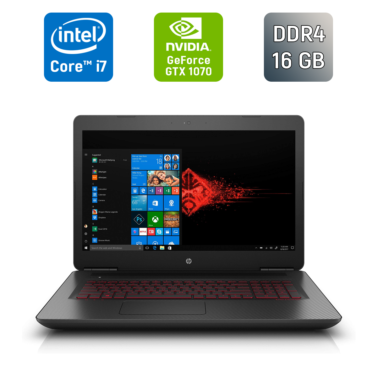 Купить игровой ноутбук Б-класс HP Omen 17-w295ms / 17.3