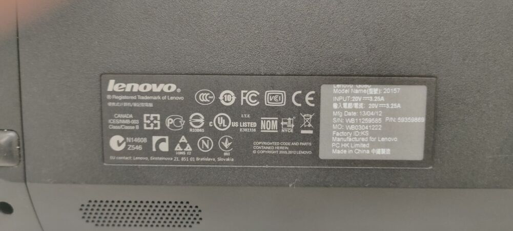 新品 Lenovo G580 cpu:1000M ram:4G HDD:500G OS:win7 home prem sp1 20157 59380260 system unit ノートパソコン ノートPC  Lenovo G580 15.6-inch Laptop (Blue) - (Intel Celeron B830 1.8GHz