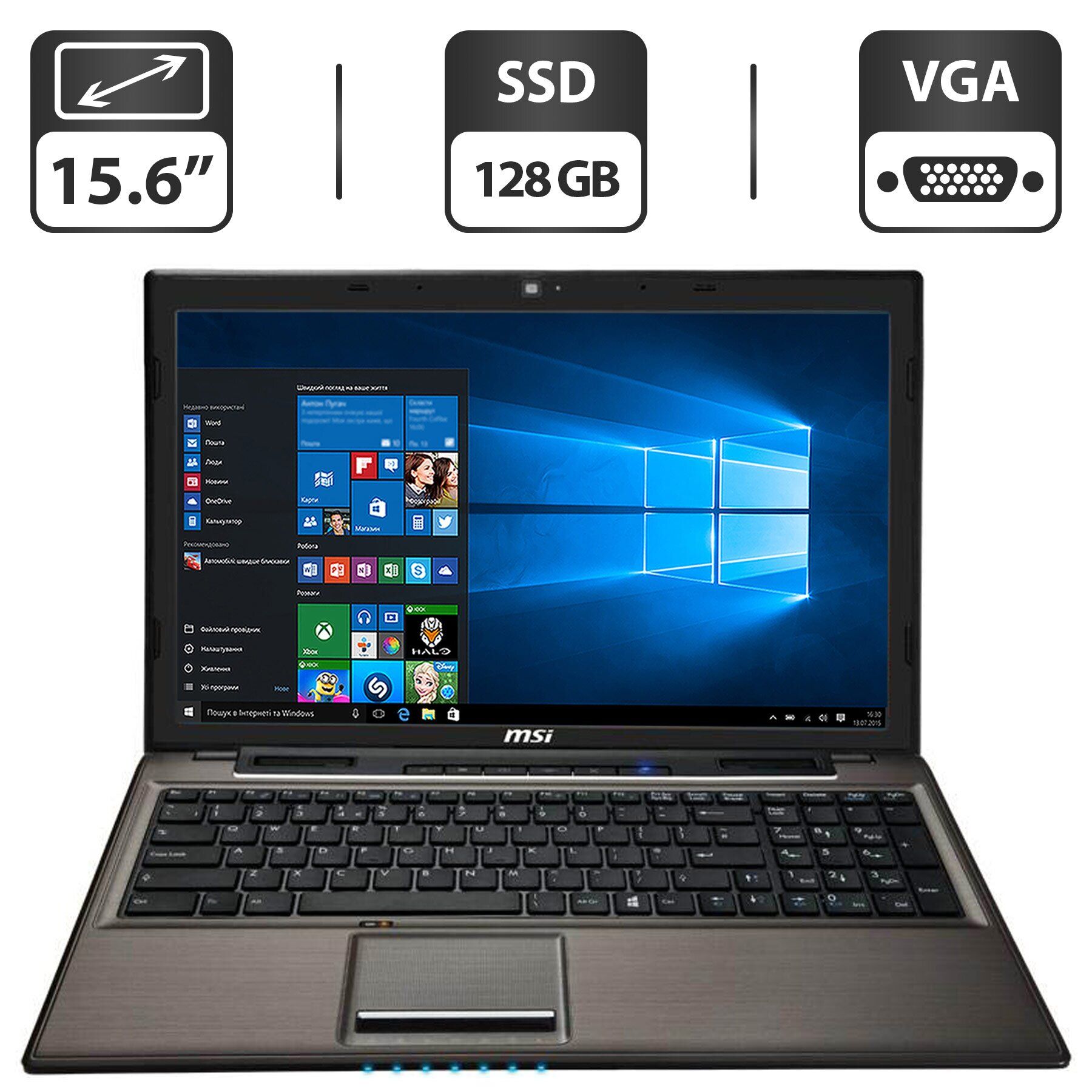 

Ноутбук MSI CR61 / 15.6" (1366x768) TN / Intel Core i5-3360M (2 (4) ядра по 2.8 - 3.5 GHz) / 8 GB DDR3 / 128 GB SSD / Intel HD Graphics 4000 / WebCam / VGA / HDMI