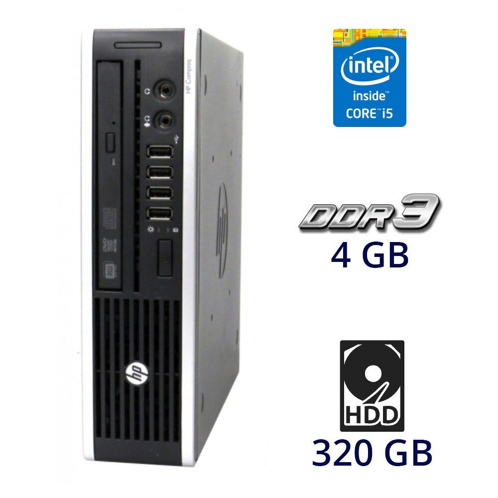 ☆HP Compaq 8200 Elite Ultra-Slim Core i3-2120 3.3GHz 4GB 320G DVDスーパーマルチ