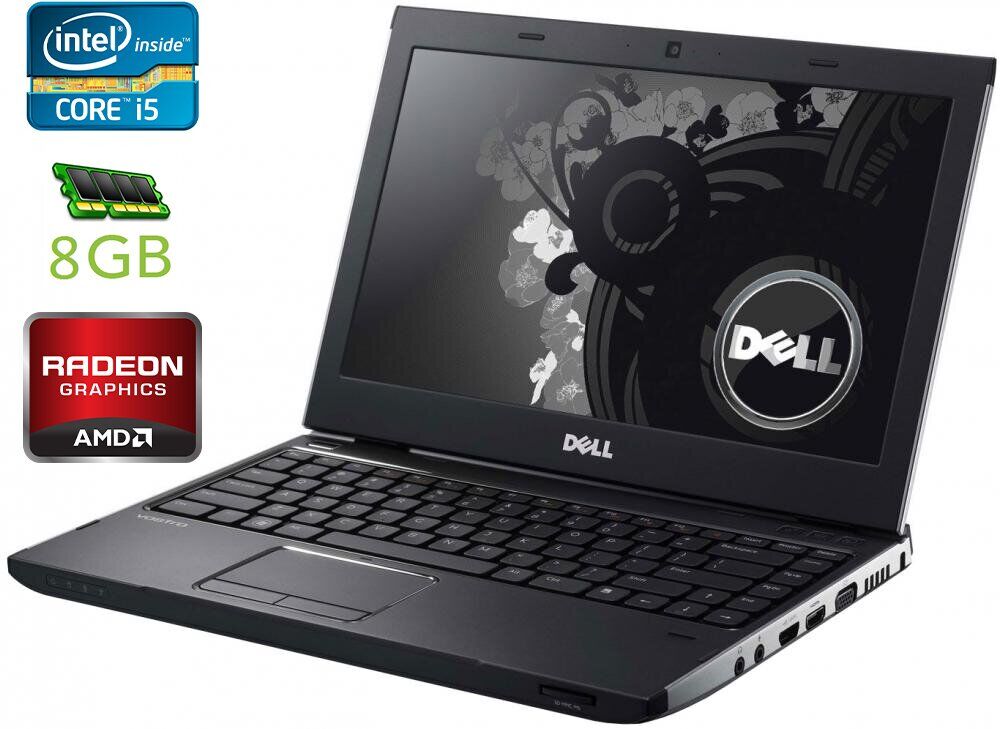 

Ноутбук Б-класс Dell Vostro 3350 / 13.3" (1366x768) TN / Intel Core i5-2410M (2 (4) ядра по 2.3 - 2.9 GHz) / 8 GB DDR3 / 240 GB SSD / AMD Radeon HD 6490M, 512 MB GDDR5, 64-bit / WebCam / DVD-RW / HDMI