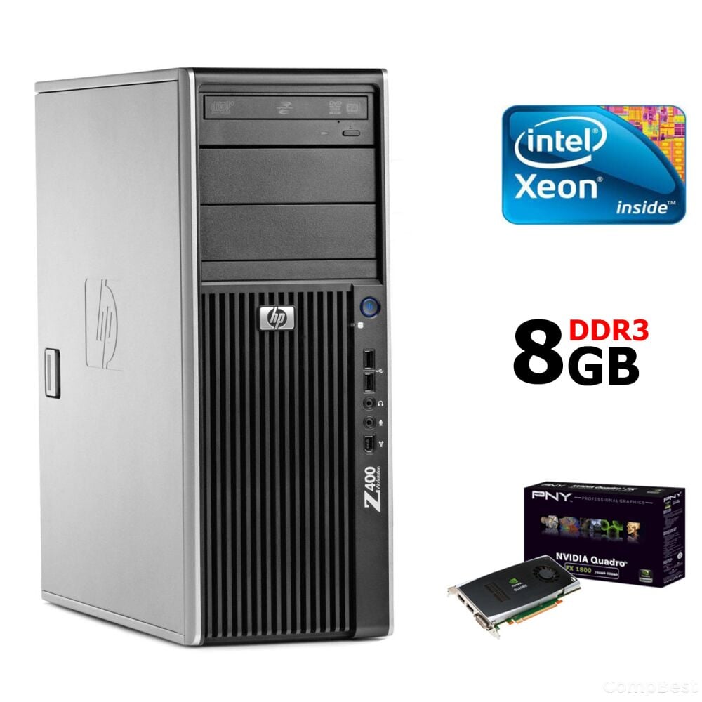 HP workstation Z400 / Intel® Xeon® W3503 (2 ядра по 2,4GHz) / 8GB