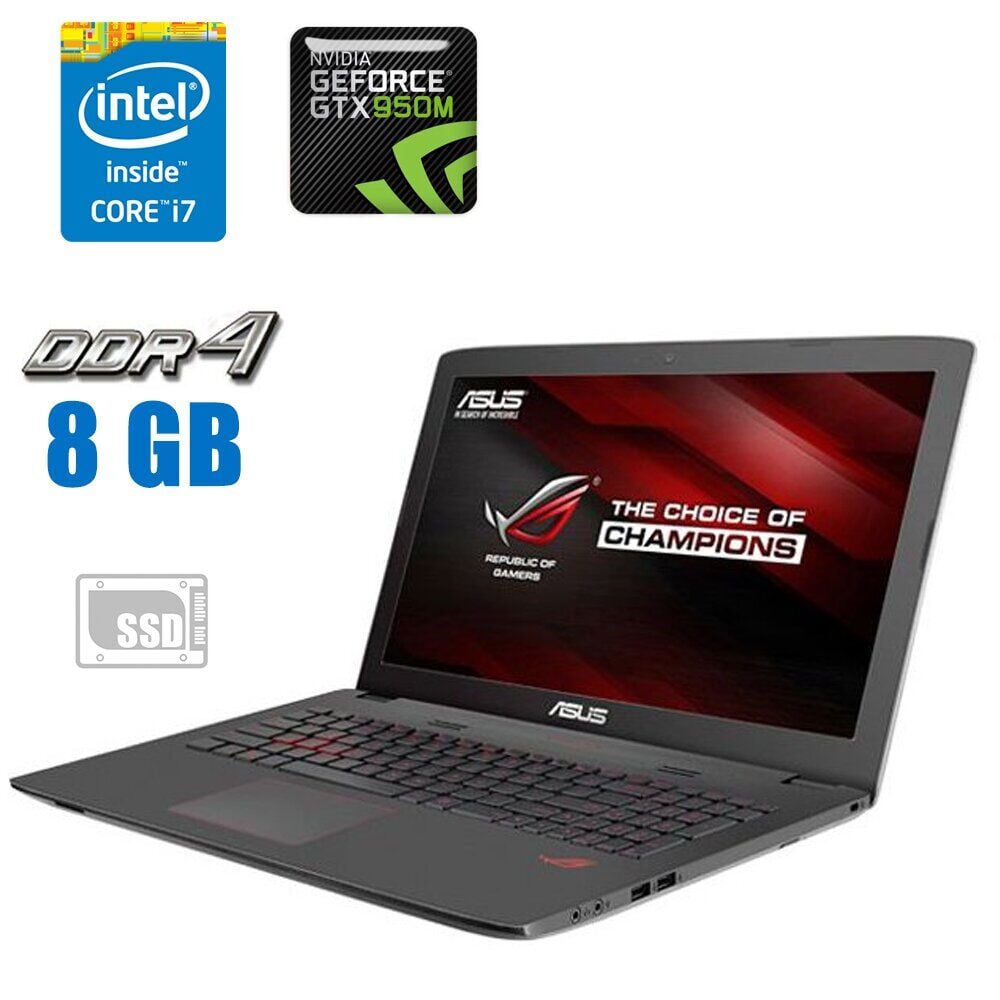 Купить игровой ноутбук Б-класс Asus ROG GL552V / 15.6