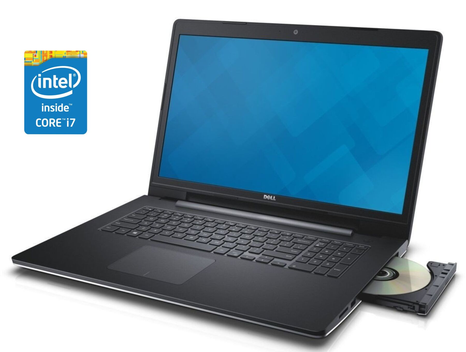 

Ноутбук Dell Inspiron 5749 / 17.3" (1600x900) TN / Intel Core i7-5500U (2 (4) ядра по 2.4 - 3.0 GHz) / 8 GB DDR3 / 480 GB SSD / Intel HD Graphics 5500 / WebCam / DVD-ROM / Win 10 Pro