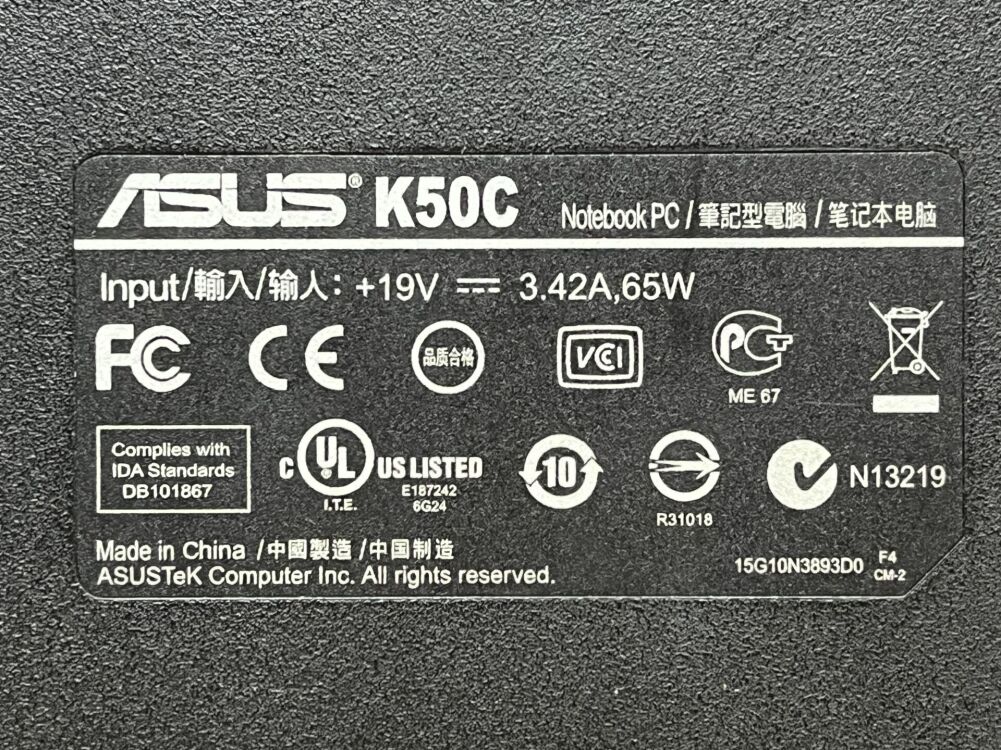Купить ноутбук Asus K50C / 15.6