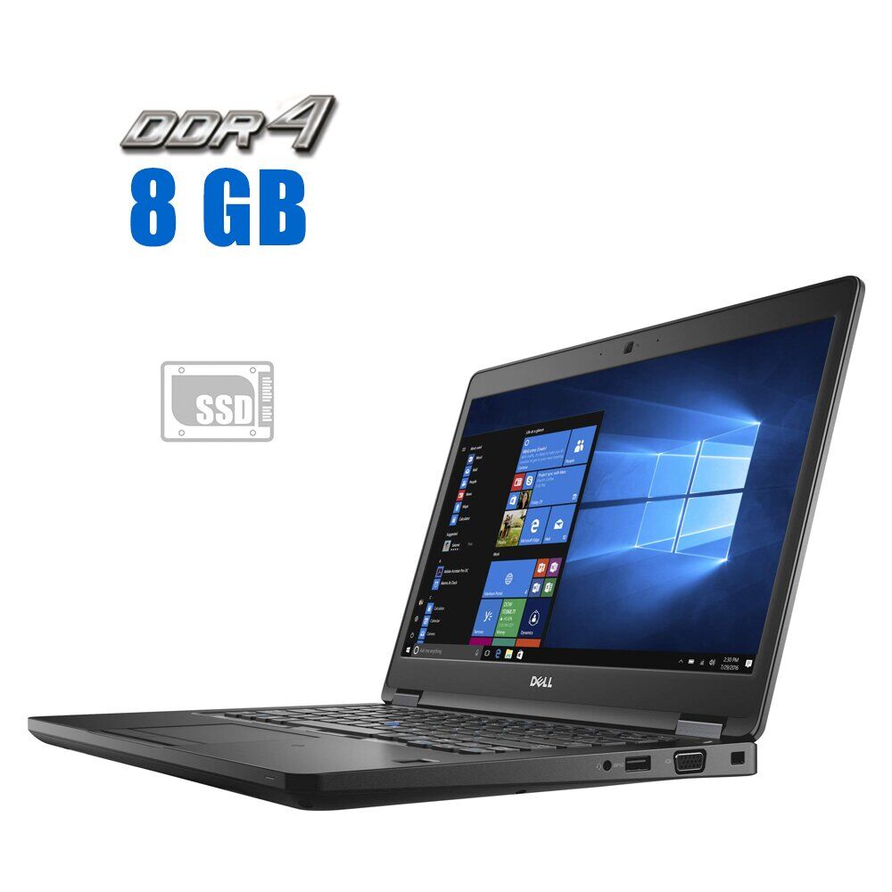 

Ультрабук Dell Latitude 5480 / 14" (1920x1080) IPS / Intel Core i3-7100U (2 (4) ядра по 2.4 GHz) / 8 GB DDR4 / 128 GB SSD / Intel HD Graphics 620 / WebCam