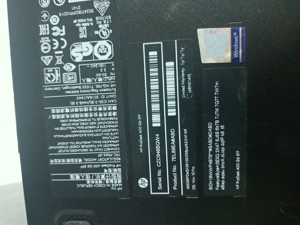 Купить компьютер HP ProDesk 400 G6 SFF / Intel Core i3-9100 (4