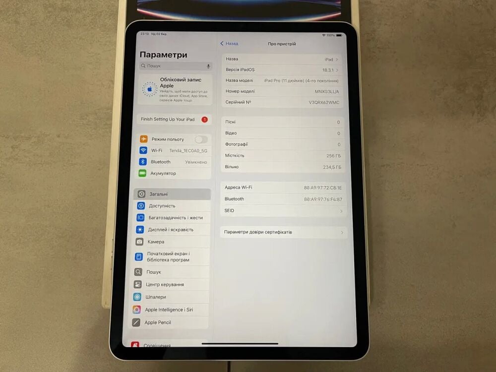Купити планшет Apple iPad Pro A2759, MNXG3LLA (4th Gen 2022) / 11