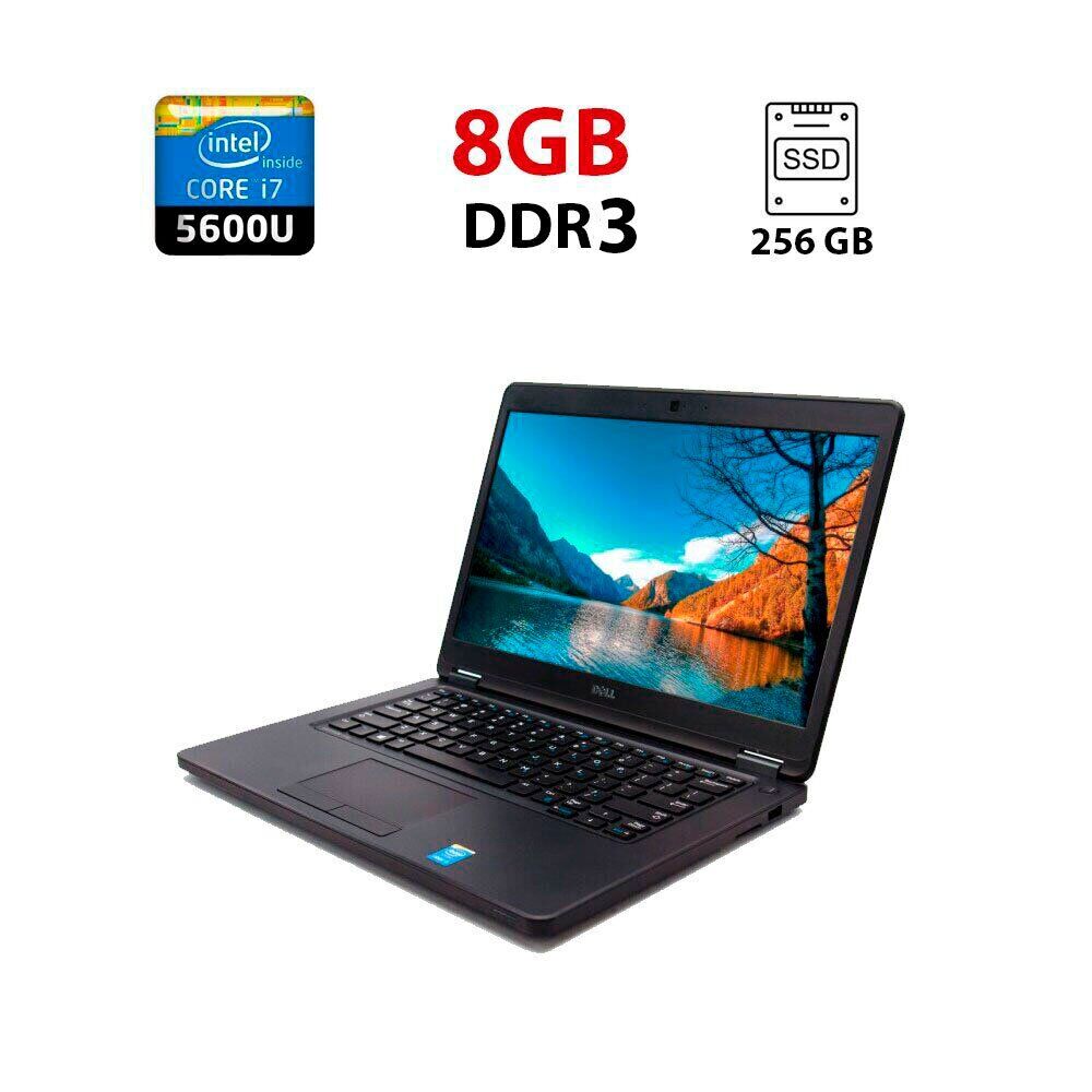 

Игровой ноутбук Dell Latitude E5450 / 14" (1920x1080) IPS / Intel Core i7-5600U (2 (4) ядра по 2.6 - 3.2 GHz) / 8 GB DDR3 / 256 GB SSD / nVidia GeForce 840M, 2 GB DDR3, 64-bit / WebCam / USB 3.0 / HDMI