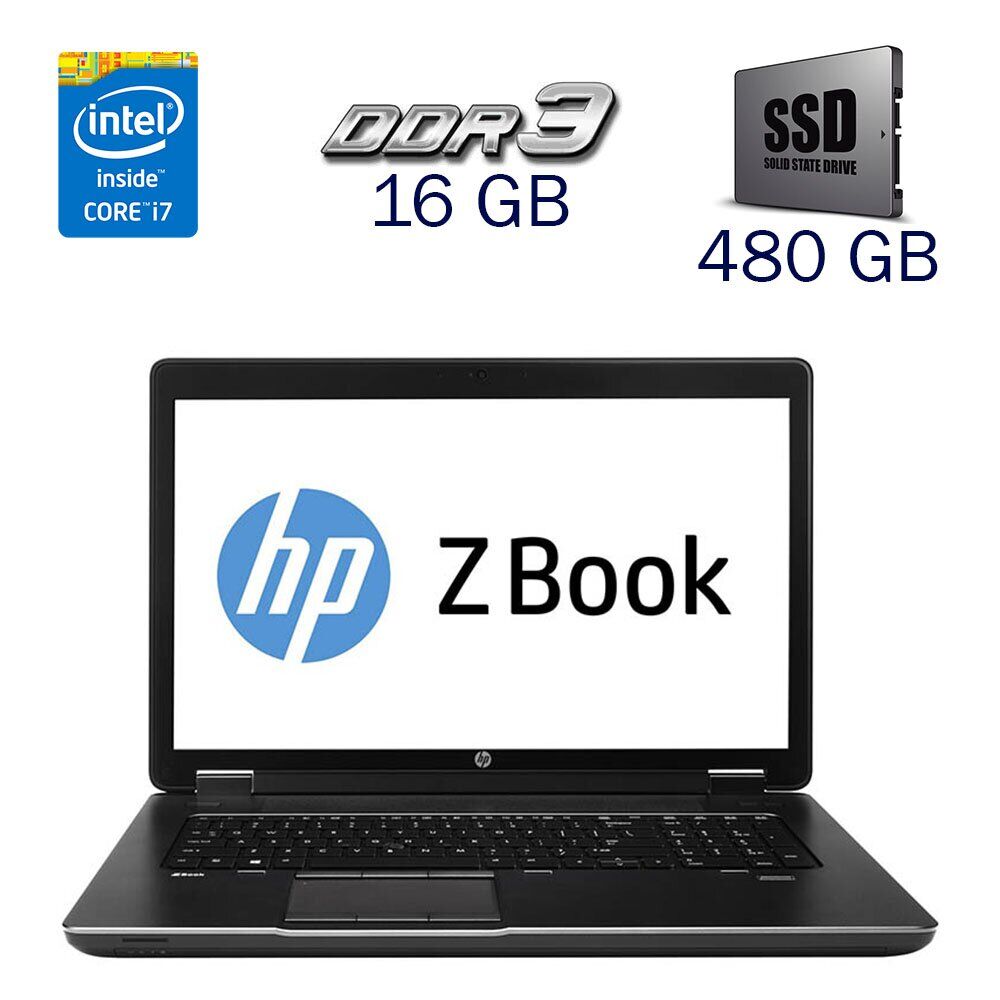 

Рабочая станция HP zBook 17 G1 / 17.3" (1920x1080) TN / Intel Core i7-4700MQ (4 (8) ядра по 2.4 - 3.4 GHz) / 16 GB DDR3 / 480 GB SSD / nVidia Quadro K610M, 1 GB GDDR5, 64-bit / WebCam