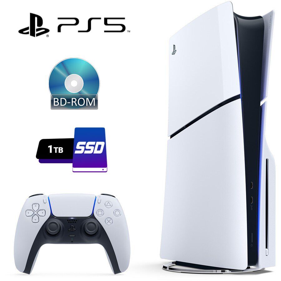 Купить игровая консоль Sony Playstation PS5 CFI-2015 Slim AMD Ryzen Zen  Custom (8 ядер по GHz) 16 GB GDDR6 1000 GB SSD AMD Radeon RDNA