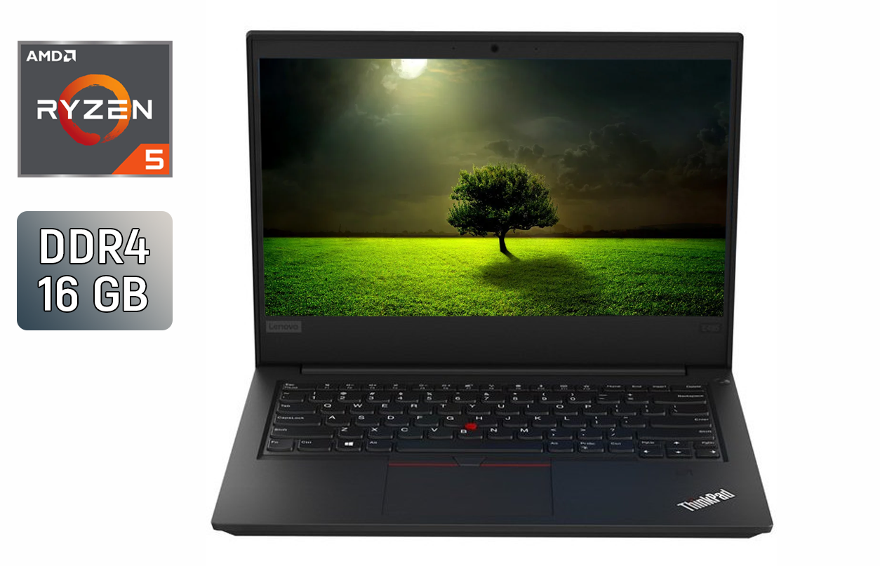Lenovo - ThinkPad E495 AMD Ryzen 5 3500U メモリ8GB Купити ноутбук Lenovo ThinkPad E495 / 14