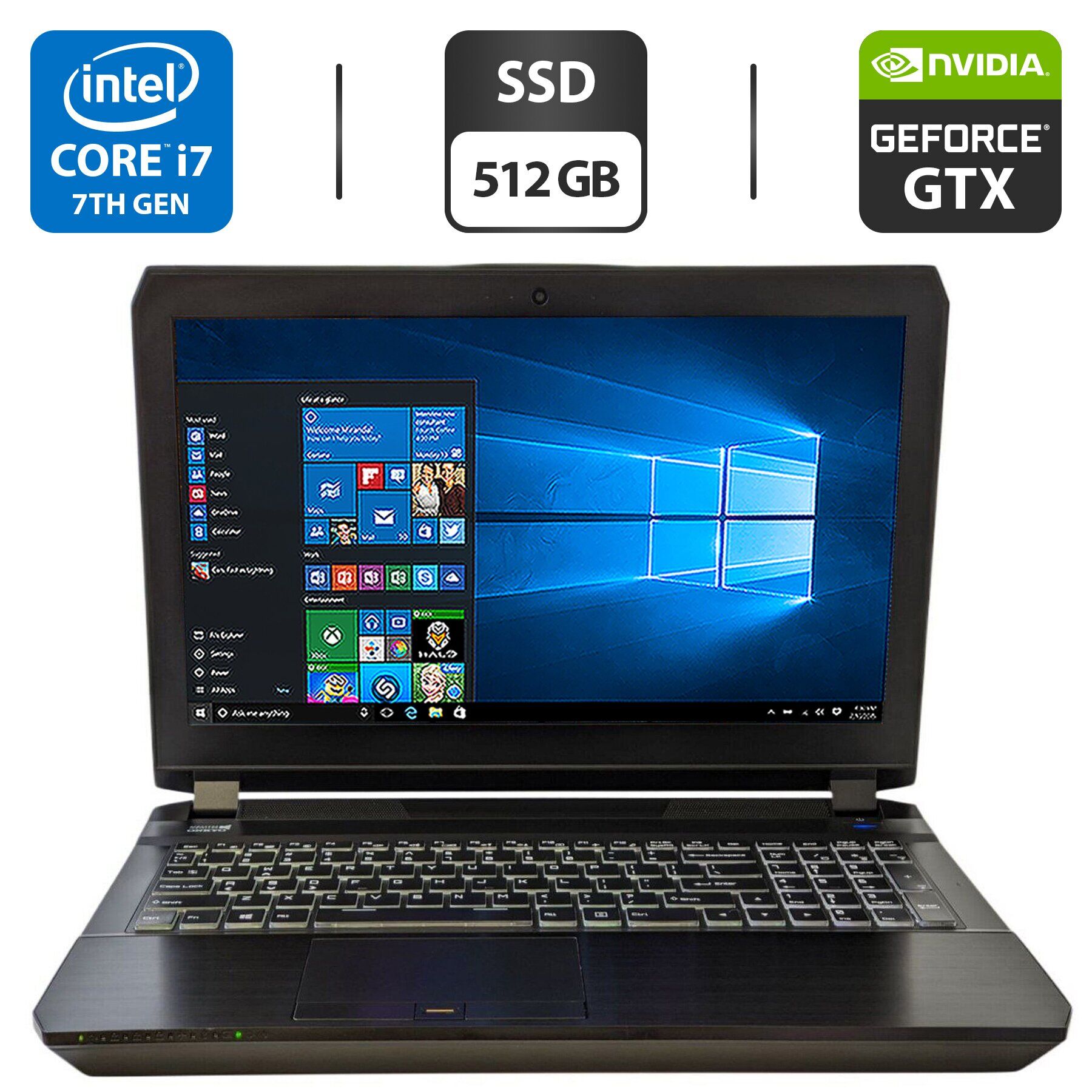 【新SSD960GB】T554 Core i7 8G フルHD Win10 Купить игровой ноутбук Clevo P650HS / 15.6
