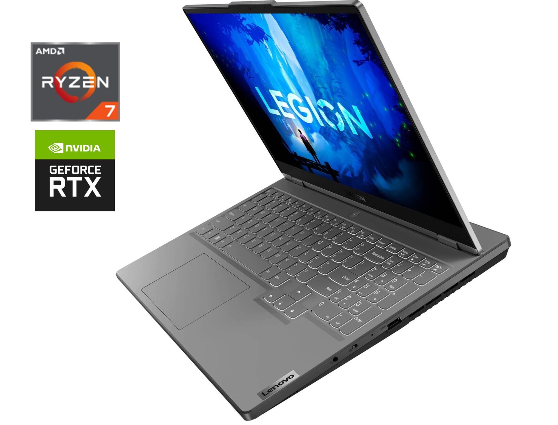 

Игровой ноутбук Lenovo Legion 5 15ARP8 / 15.6" (2560x1440) IPS / AMD Ryzen 7 7735HS (8 (16) ядер 3.2 - 4.75 GHz) / 16 GB DDR4 / 1000 GB SSD / nVidia GeForce RTX 4060, 8 GB GDDR6, 128-bit / WebCam
