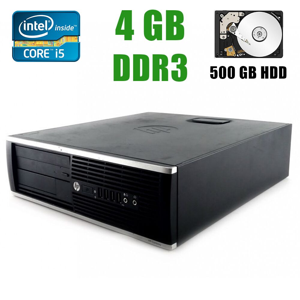 

HP 8200 SFF / Intel® Core™ i5-2400 (4 ядра по 3.1 - 3.4Ghz) / 4GB DDR3 / 500GB HDD
