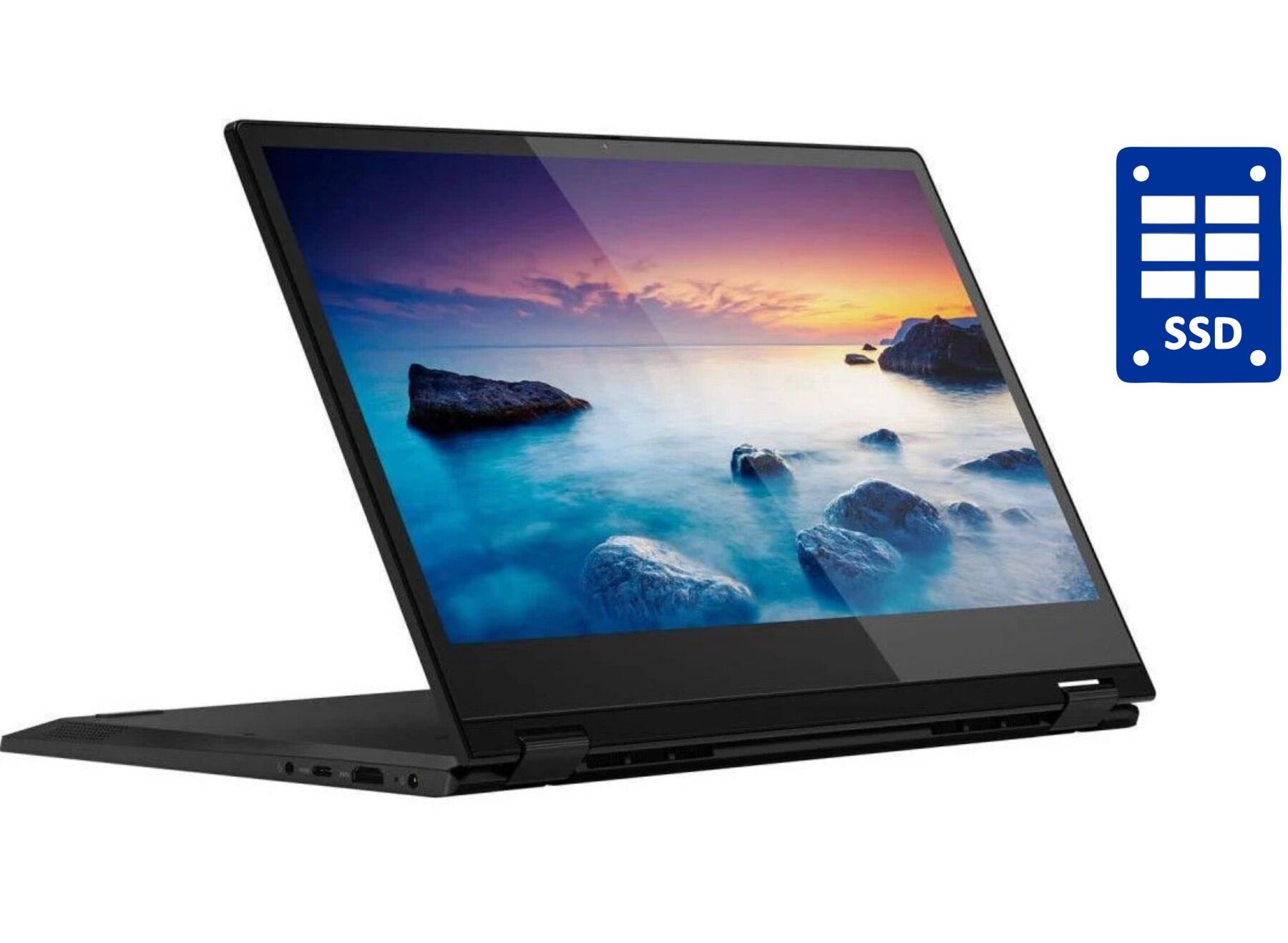 

Ультрабук-трансформер Lenovo IdeaPad C340-14IML / 14" (1920x1080) IPS Touch / Intel Core i3-10110U (2 (4) ядра по 2.1 - 4.1 GHz) / 8 GB DDR4 / 128 GB SSD / Intel UHD Graphics / WebCam / Win 10 Home