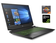 Ігровий ноутбук HP Pavilion Gaming 15-ec1073dx / 15.6" (1920x1080) TN / AMD Ryzen 5 4600H (6 (12) ядер по 3.0 - 4.0 GHz) / 8 GB DDR4 / 256 GB SSD M.2 + 500 GB HDD / nVidia GeForce GTX 1650, 4 GB GDDR6, 128-bit / WebCam