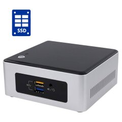 Неттоп Б-класс Intel NUC NUC5CPYB USFF / Intel Celeron N3060 (2 ядра по 1.6 - 2.48 GHz) / 4 GB DDR3 / 120 GB SSD / Intel HD Graphics / WiFi