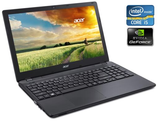 Игровой ноутбук Acer Aspire E5-571G / 15.6" (1920x1080) IPS / Intel Core i5-4210U (2 (4) ядра по 1.7 - 2.7 GHz) / 8 GB DDR3 / 128 GB SSD + 500 GB HDD / nVidia GeForce 840M, 2 GB DDR3, 64-bit / WebCam / DVD-RW / Win 10 Игровой ноутбук Acer Aspire E5-571G / 15.6" (1920x1080) IPS / Intel Core i5-4210U (2 (4) ядра по 1.7 - 2.7 GHz) / 8 GB DDR3 / 128 GB SSD + 500 GB HDD / nVidia GeForce 840M, 2 GB DDR3, 64-bit / WebCam / DVD-RW / Win 10