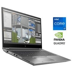 Мобильная рабочая станция HP ZBook Fury 15 G8 / 15.6" (1920x1080) IPS / Intel Core i7-11850H (8 (16) ядер по 2.1 - 4.8 GHz) / 16 GB DDR4 / 256 GB SSD / nVidia Quadro T1200, 4 GB GDDR6, 128-bit / WebCam / Win 11 Pro