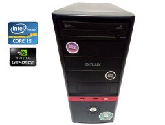 ПК Delux Tower / Intel Core i5-2500K (4 ядра по 3.3 - 3.7 GHz) / 8 GB DDR3 / 120 GB SSD NEW + 500 GB HDD / nVidia GeForce GTS 450, 1 GB GDDR5, 128-bit / 450W / DVD-ROM