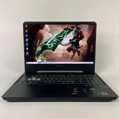 Игровой ноутбук Б-класс Asus TUF Gaming FX505D / 15.6" (1920x1080) IPS / AMD Ryzen 5 3550H (4 (8) ядра по 2.1 - 3.7 GHz) / 16 GB DDR4 / 512 GB SSD / nVidia GeForce GTX 1650, 4 GB GDDR6, 128-bit / WebCam / HDMI 