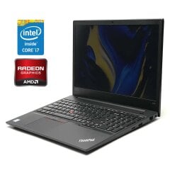 Ігровий ноутбук Б-клас Lenovo ThinkPad E580 / 15.6" (1920x1080) IPS / Intel Core i7-8550U (4 (8) ядра по 1.8 - 4.0 GHz) / 16 GB DDR4 / 256 GB SSD / AMD Radeon RX 550, 2 GB GDDR5, 128-bit / WebCam / Win 11 Pro