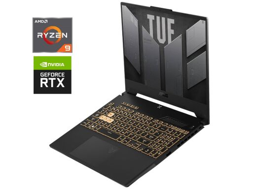 Ігровий ноутбук Asus TUF Gaming A15 FA507XV / 15.6" (1920x1080) IPS / AMD Ryzen 9 7940HS (8 (16) ядер по 4.0 - 5.2 GHz) / 16 GB DDR5 / 1000 GB SSD NVMe / nVidia GeForce RTX 4060, 8 GB GDDR6, 128-bit / WebCam