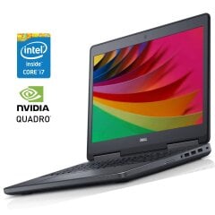 Мобильная рабочая станция Б-класс Dell Precision 7520 / 15.6" (1920x1080) IPS / Intel Core i7-6820HQ (4 (8) ядра по 2.7 - 3.6 GHz) / 16 GB DDR4 / 128 GB SSD + 500 GB HDD / nVidia Quadro M2200, 4 GB GDDR5, 128-bit / WebCam / Win 10 Pro