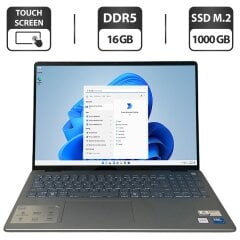 Ультрабук Dell Inspiron 16 5640 / 16" (1920x1200) IPS Touch / Intel Core Ultra 7 150U (10 (12) ядер по 1.2 - 5.4 GHz) / 16 GB DDR5 / 1000 GB SSD M.2 / Intel Graphics / WebCam
