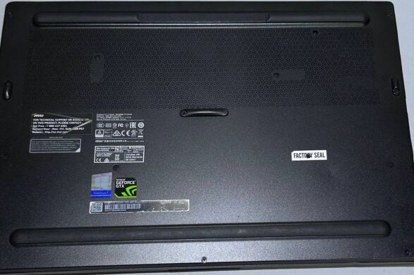Ігровий ноутбук Б-клас MSI GS65 Stealth Thin 8RF / 15.6" (1920x1080) IPS / Intel Core i7-8750H (6 (12) ядра по 2.2 - 4.1 GHz) / 32 GB DDR4 / 512 GB SSD / nVidia GeForce GTX 1070 Max-Q, 8 GB GDDR5, 256-bit / WebCam / Win 11 Pro