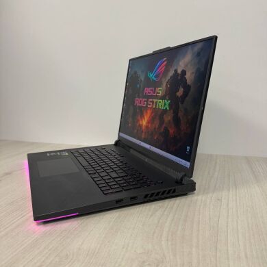 Ігровий ноутбук Б-клас Asus ROG Strix G18 G814JZ / 18" (2560x1600) IPS / Intel Core i9-13980HX (24 (32) ядра по 2.2 - 5.5 GHz) / 32 GB DDR5 / 512 GB SSD NVMe / nVidia GeForce RTX 4080, 12 GB GDDR6, 192-bit / WebCam Ігровий ноутбук Б-клас Asus ROG Strix G18 G814JZ / 18" (2560x1600) IPS / Intel Core i9-13980HX (24 (32) ядра по 2.2 - 5.5 GHz) / 32 GB DDR5 / 512 GB SSD NVMe / nVidia GeForce RTX 4080, 12 GB GDDR6, 192-bit / WebCam