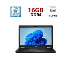 Ноутбук Dell Latitude 5591 / 15.6" (1920x1080) IPS / Intel Core i7-8850H (6 (12) ядер по 2.6 - 4.3 GHz) / 16 GB DDR4 / 500 GB SSD / Intel UHD Graphics 630 / WebCam / HDMI