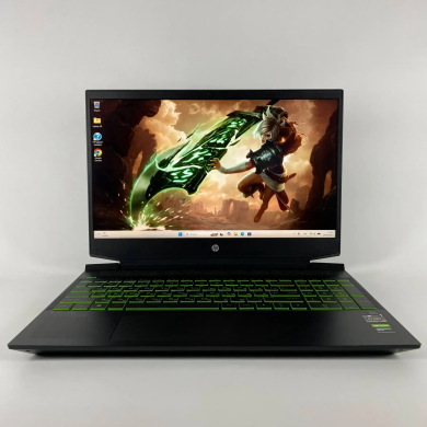 Игровой ноутбук Б-класс HP Pavilion 15-ec212nr / 15.6" (1920x1080) IPS / AMD Ryzen 5 5600H (6 (12) ядер по 3.3 - 4.2 GHz) / 16 GB DDR4 / 128 GB SSD + 500 GB HDD / nVidia GeForce GTX 1650, 4 GB GDDR6, 128-bit / WebCam / HDMI