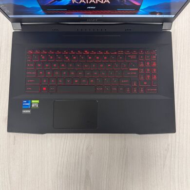 Ігровий ноутбук MSI Katana GF76 12UE / 17.3" (1920x1080) IPS / Intel Core i7-12700H (14 (20) ядер по 2.3 - 4.7 GHz) / 16 GB DDR4 / 512 GB SSD NVMe / nVidia GeForce RTX 3060, 6 GB GDDR6, 192-bit / WebCam