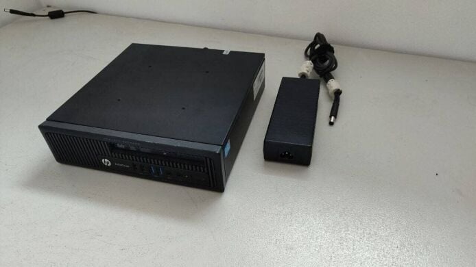 Неттоп HP EliteDesk 800 G1 USFF / Intel Core i5-4690S (4 ядра по 3.2 - 3.9 GHz) / 16 GB DDR3 / 128 GB SSD / Intel HD Graphics 4600 / DVD-ROM