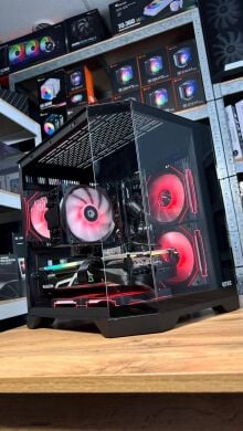Збірка під замовлення: ігровий ПК Qube Crystal ARGB Black Tower / AMD Ryzen 5 5500 (6 (12) ядер по 3.6 - 4.2 GHz) / 32 GB DDR4 / 1000 GB SSD M.2 / AMD Radeon RX 6700 XT, 12 GB GDDR6, 192-bit / 650W / HDMI Збірка під замовлення: ігровий ПК Qube Crystal ARGB Black Tower / AMD Ryzen 5 5500 (6 (12) ядер по 3.6 - 4.2 GHz) / 32 GB DDR4 / 1000 GB SSD M.2 / AMD Radeon RX 6700 XT, 12 GB GDDR6, 192-bit / 650W / HDMI