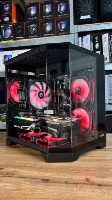Збірка під замовлення: ігровий ПК Qube Crystal ARGB Black Tower / AMD Ryzen 5 5500 (6 (12) ядер по 3.6 - 4.2 GHz) / 32 GB DDR4 / 1000 GB SSD M.2 / AMD Radeon RX 6700 XT, 12 GB GDDR6, 192-bit / 650W / HDMI Збірка під замовлення: ігровий ПК Qube Crystal ARGB Black Tower / AMD Ryzen 5 5500 (6 (12) ядер по 3.6 - 4.2 GHz) / 32 GB DDR4 / 1000 GB SSD M.2 / AMD Radeon RX 6700 XT, 12 GB GDDR6, 192-bit / 650W / HDMI